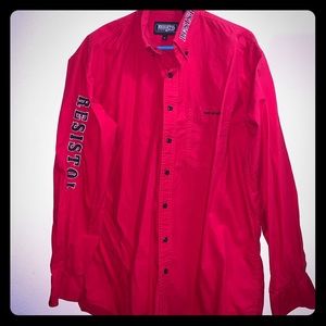 Resistol men’s logo button long sleeve